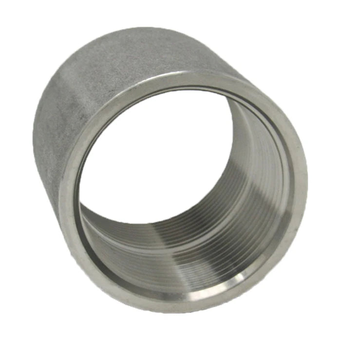 1-1/4" Stainless Steel 4-Way Cross Coupling - 2 Pack Threaded Pipe Fittings For Plumbing & DIY Projects