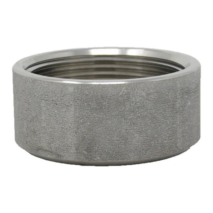 Stainless Half Coupling 150# Threaded Fitting - Side View