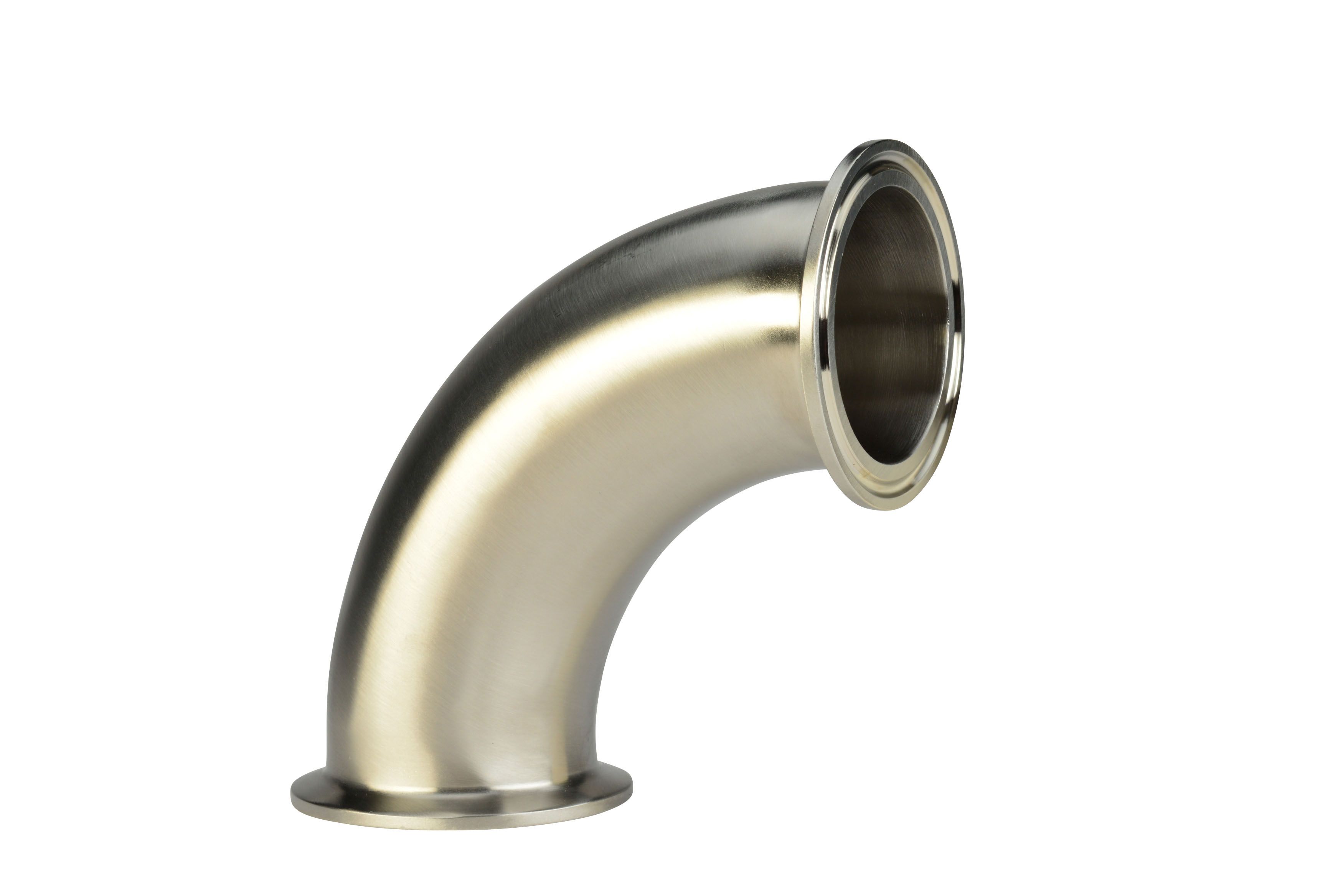 3/4" Sanitary 90 Elbow Clamp End 316 SS 2CMP  3A
