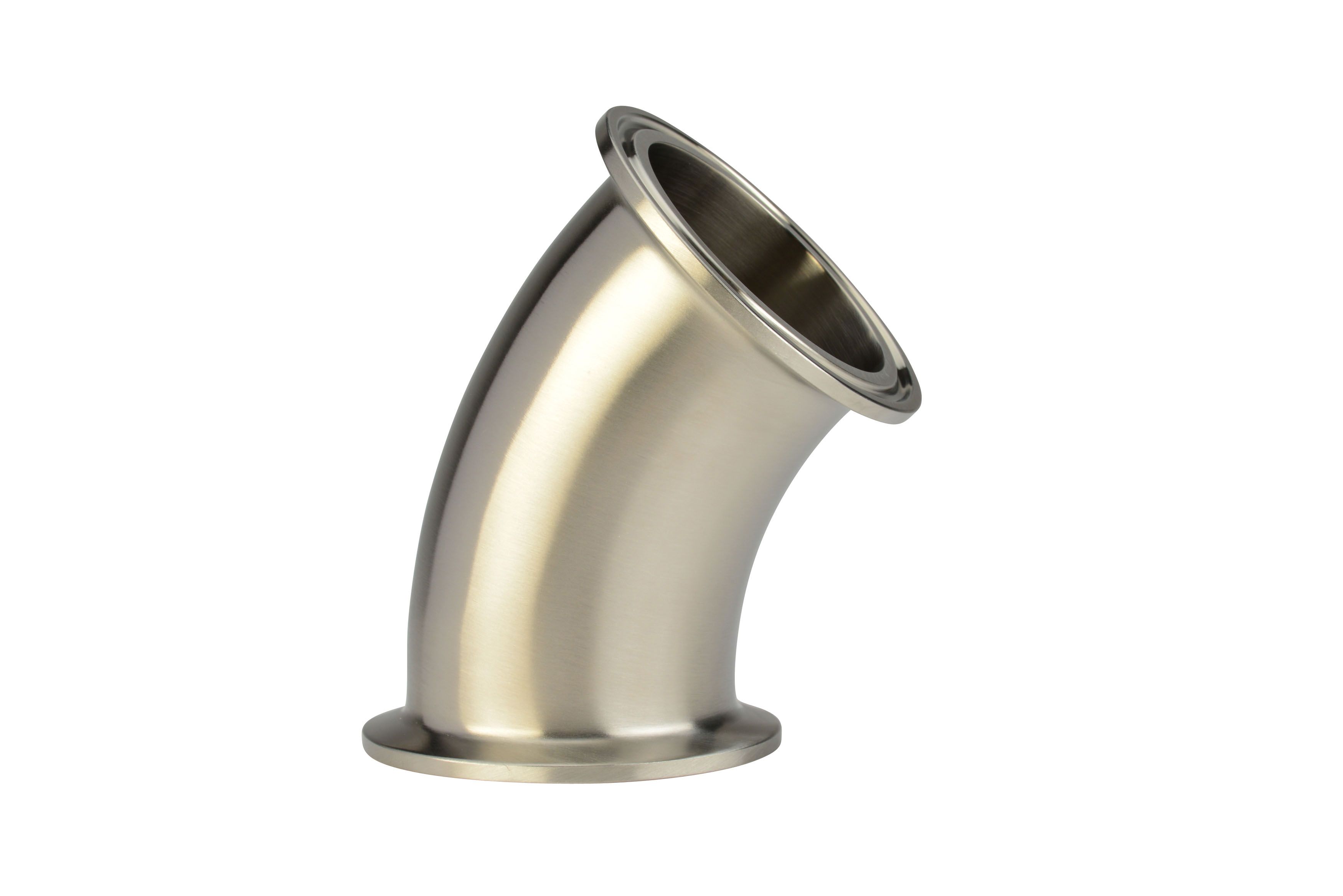 6" Sanitary 45 Elbow Clamp End 304 SS 2KMP  3A