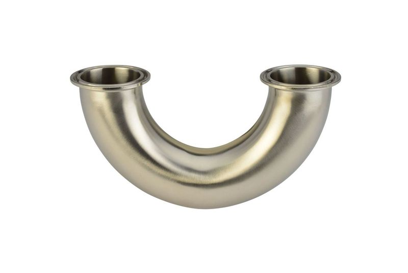 3" Clamp 180 U-Bend -316L 3-A Sanitary #W62UMP-3