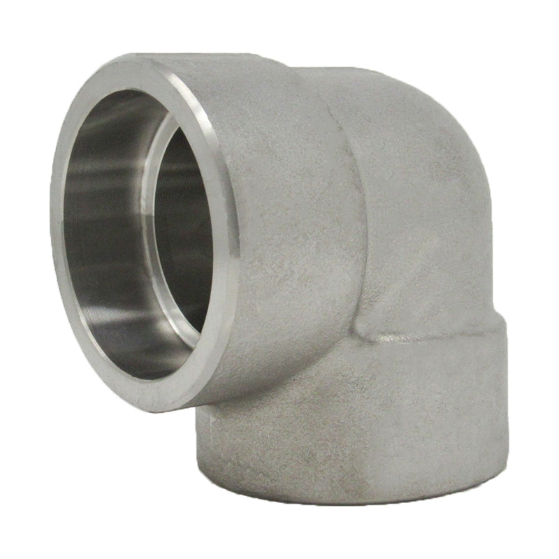 4" 90 Elbow, Stainless Steel 3000# Socket Weld 304L A/SA182 Pipe Fitting