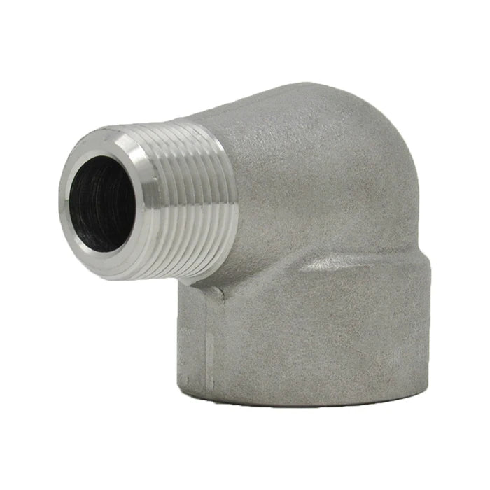 Stainless Steel Threaded Street 90 Elbow 3000# 304L - Bottom View