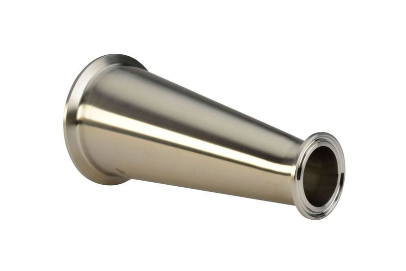 4" X 3" Sanitary Eccentric Reducer Clamp End 304 SS 32-14MP  3A