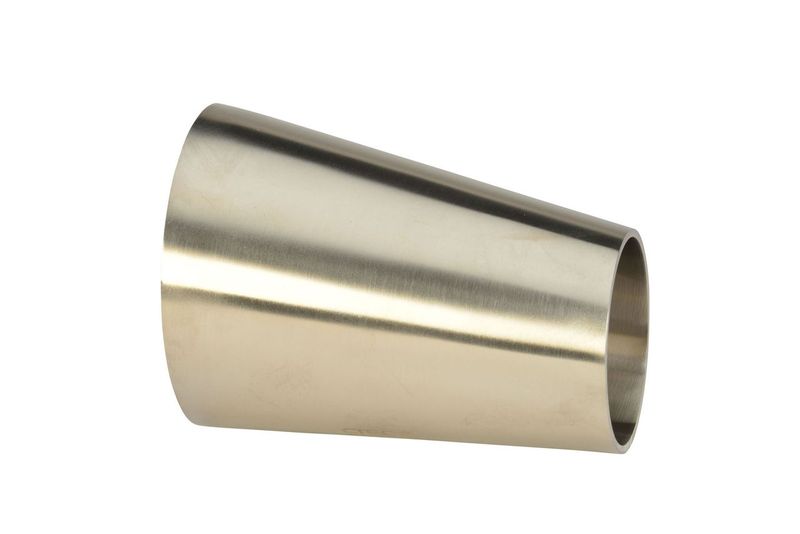 4" X 2" Sanitary Eccentric Reducer Weld End 304 SS L32W  3A