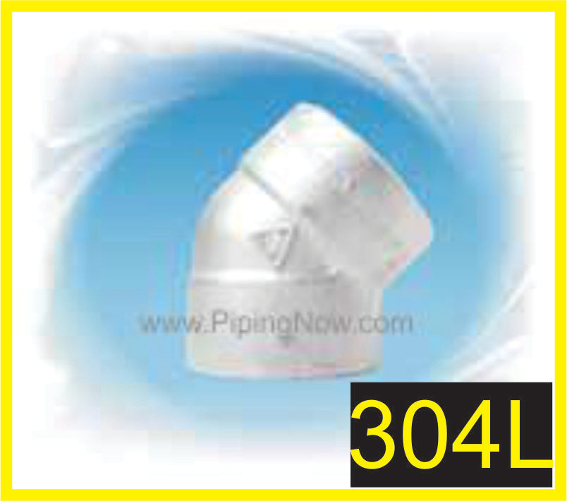 Stainless Steel Socketweld 45 Elbow 3000# 304L