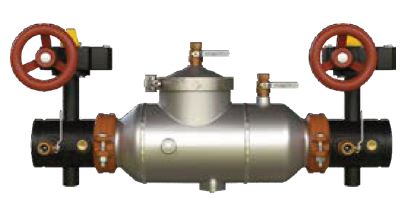 6" Backflow Preventer, Double Check, Lead-Free , Stainless Steel Body with Butterfly Valves Grooved Connections APOLLO 4ALF10C09