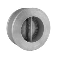 6" Wafer Check Valve Titan CV46-CS 600# Carbon Steel Body Dual Disc Stainless Steel Disc and Shaft, Inconel Spring, Metal Seat
