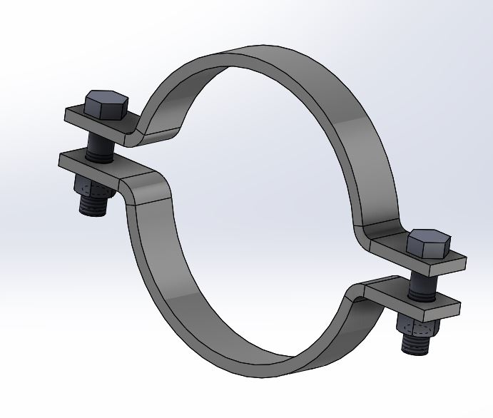 Stainless Pipe Clamp Hanger 316