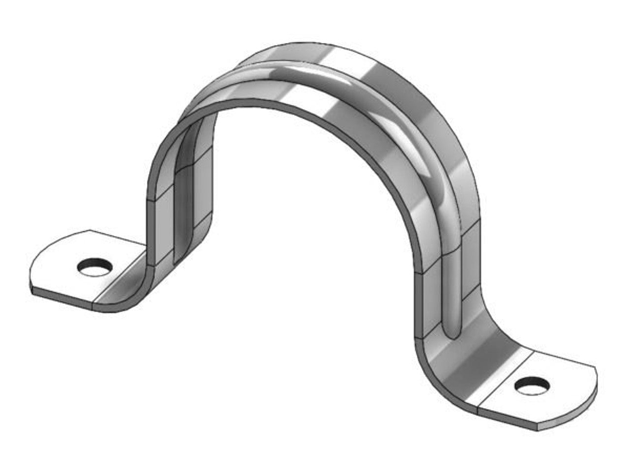 3/4" Two Hole Pipe Strap T-316 Stainless Steel Empire #231SX0075