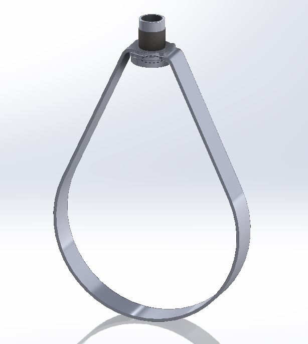 1" Em-Lok Adjustable Swivel Ring Hanger (3/8" Rod) T-304 Stainless Steel #310SS0100