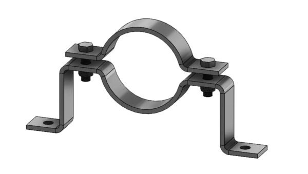 Stainless Offset Pipe Clamp Hanger 316