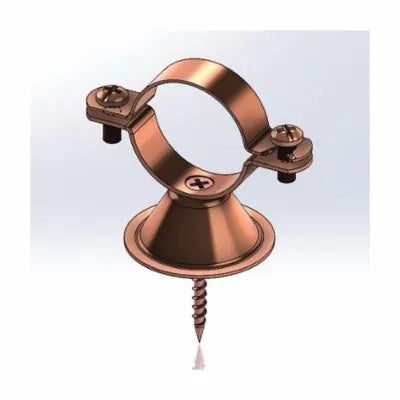 Bell Van Hanger, 2 in Pipe/Tube, Carbon Steel, Copper Plated