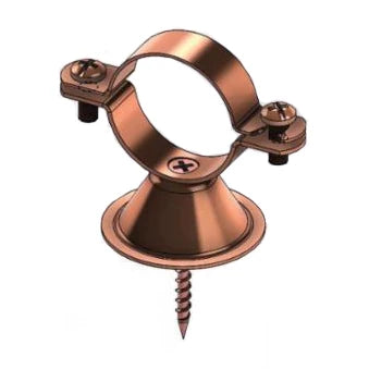 2" Pipe/Tube, Bell Van Hanger, Carbon Steel, Copper Plated - Empire #129CTP0200