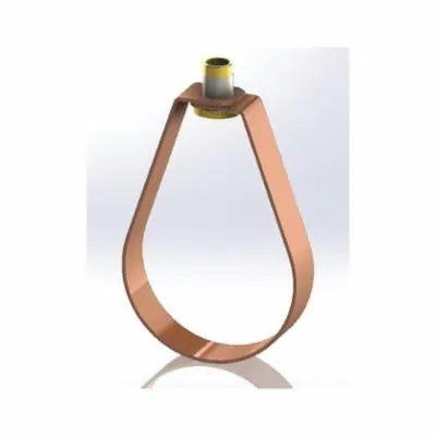 Adjustable Swivel Ring Hanger, 6 in Pipe, 1000 lb, 1/2 in Rod, Carbon Steel, Copper Plated, Domestic