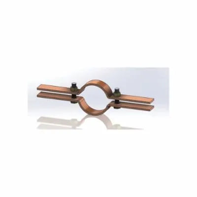 Riser Clamp, 3-1/2 in Pipe, 3/8 in Bolt, 500 lb, Carbon Steel, Epoxy Coated (Copper-Gard)