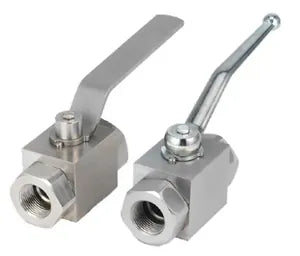 2-Way Block Body Threaded Ball Valve, 5800psi rated, Carbon Steel, 3/4" BSPP with Lock - AE2B#12-11DBL