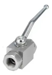 2-Way Block Body Threaded Ball Valve, 5075psi rated, Stainless Steel, 1" NPT - AE2N1-11DB-SS