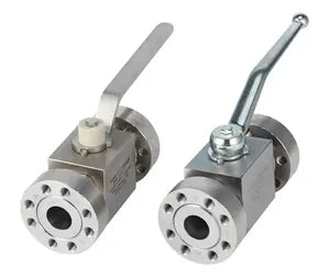 2-Way Block Body Flat Face Ball Valve, 5000psi rated, Carbon Steel, 1" SAE C61 Companion - AEF3#16-11DB