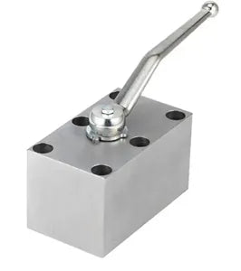2-Way Manifold Mount Ball Valve, 7250psi rated, Carbon Steel, #6 SAE 3/8" - APK2#6-11DB