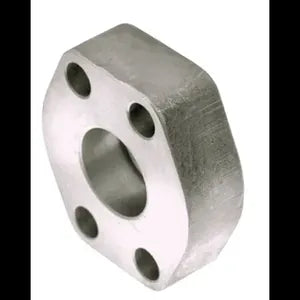 Flat Socket Weld Tube Flange, Carbon Steel, Straight, 2-1/4" Tube x 2" Code 62 Flat Socket Weld, no Bolts or O-Rings Included - W63-36-32