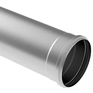 Blucher® 811.050.315 S P-316, P12-1.6-316 Straight Pipe With Socket and EPDM Sealing Ring, Import, Pickling/Passivation, Push-Fit Socket End Style, 316/316L Stainless Steel, 1 ft 7-11/16 in L
