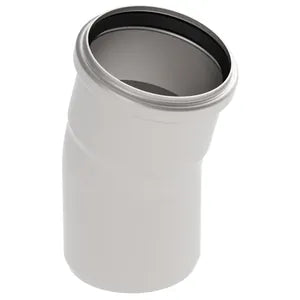 Blucher® 820.015.075 S, B3-15-316 Type 820.015 15 deg Bend, 75 mm Nominal, Push-Fit End Style, 316/316L Stainless Steel