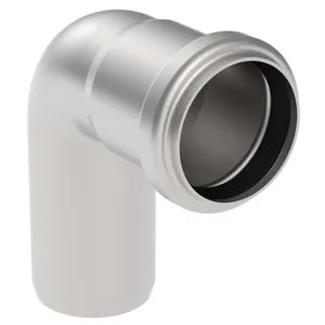 Blucher® 820.090.040 S, B1.5-90-316 Type 820.090 87.5 deg Bend, 40 mm Nominal, Push-Fit End Style, 316/316L Stainless Steel