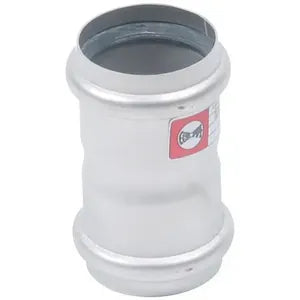 Blucher® 841.050.050 S, DC-2-316 Type 841 Double Coupling, 50 mm Nominal, Push-Fit End Style, 316/316L Stainless Steel