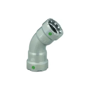 MegaPress® 25235 45 deg Pipe Elbow, 3/4 in, Press, Carbon Steel, Import - (Only sold in box quantities of 10)