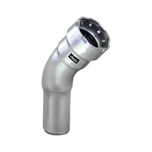 MegaPress® 95080 45 deg Street Elbow, 1/2 in, Fitting x Press, 304 Stainless Steel, Import - (Only sold in box quantities of 10)