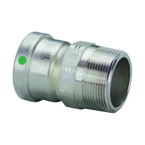 ProPress® 80070 Pipe Adapter, 4 in, Press x MNPT, 316 Stainless Steel, Import