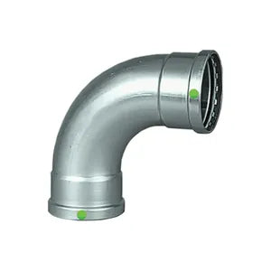 ProPress® 80435 90 deg Pipe Elbow, 3 in, Press, 316 Stainless Steel, Import