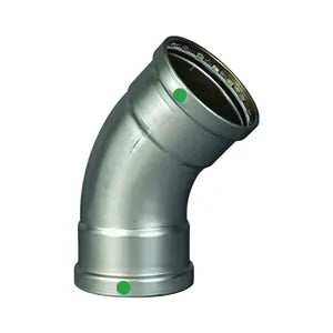 ProPress® 80485 45 deg Pipe Elbow, 4 in, Press, 316 Stainless Steel, Import