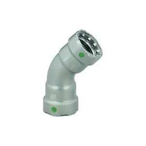 MegaPress® 25235 45 deg Pipe Elbow, 3/4 in, Press, Carbon Steel, Import - (Only sold in box quantities of 10)