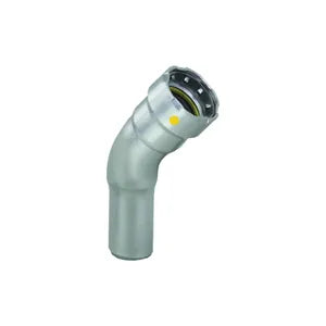 MegaPress® 26106 45 deg Street Elbow, 3/4 in, Fitting x Press, Carbon Steel, Import - (Only sold in box quantities of 10)