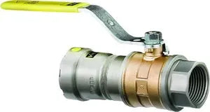 MegaPress®®G 30645 Model 6675-1 Ball Valve, 1-1/4 x 1-1/4 in Nominal, Press x FNPT End Style, Bronze Body, Full Port, HNBR Softgoods, Import
