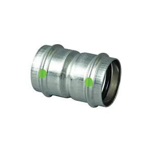 ProPress® 80265 Pipe Coupling With Stop, 1/2 in Nominal, Press End Style, 316 Stainless Steel, Import - (Only sold in box quantities of 10)