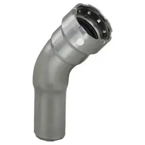 MegaPress® 84905 Model 5926.1 Street Elbow, 1/2 in Nominal, Press x FTG End Style, Carbon Steel, Import - (Only sold in box quantities of 10)
