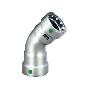 MegaPress® 90055 45 deg Elbow, 1/2 in, Press, 316 Stainless Steel, Import - (Only sold in box quantities of 10)