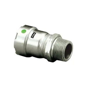 MegaPress® 90235 Adapter, 3/4 x 1/2 in, Press x MNPT, 316 Stainless Steel, Import - (Only sold in box quantities of 10)