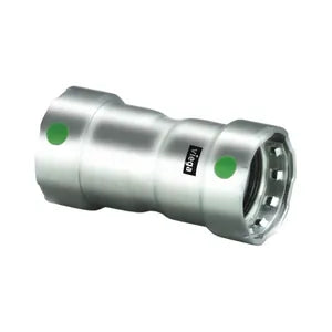 MegaPress® 90285 Coupling With Stop, 1/2 in Nominal, Press End Style, 316 Stainless Steel, Import - (Only sold in box quantities of 10)