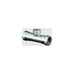 MegaPress® 91850 Model 6817.2 Tee, 3/4 in Nominal, Press x Press x FNPT End Style, 316 Stainless Steel, Import - (Only sold in box quantities of 5)