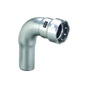 MegaPress® 95030 90 deg Street Elbow, 1/2 in, Fitting x Press, 304 Stainless Steel, Import - (Only sold in box quantities of 10)