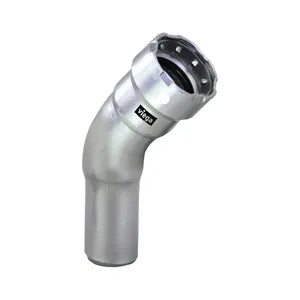 MegaPress® 95080 45 deg Street Elbow, 1/2 in, Fitting x Press, 304 Stainless Steel, Import - (Only sold in box quantities of 10)