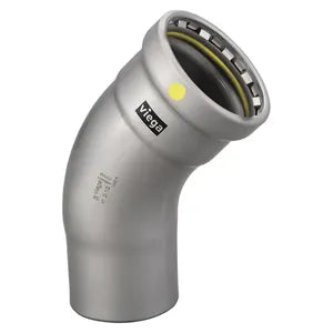 MegaPress® 28655 Model 6626.1XL Street Elbow, 4 in Nominal, Press x Fitting End Style, Carbon Steel, Import