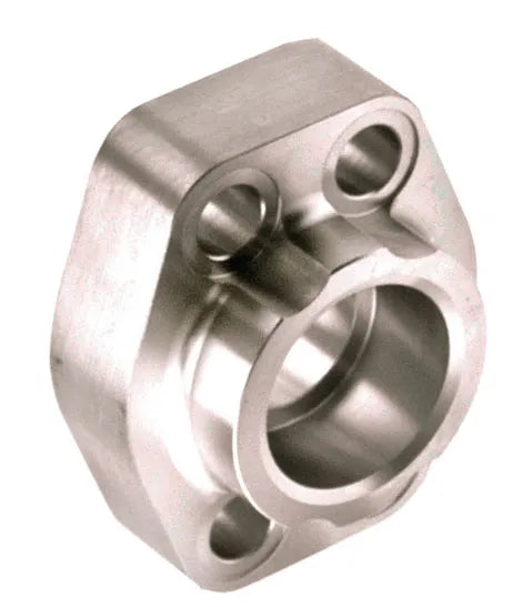 Deep Socket Weld Pipe Flange, Stainless Steel, Straight, 1" Pipe x 1" Code 61 Deep Socket Weld, no Bolts or O-Rings Included - W3-16-16-SS