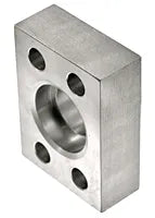 Flat Socket Weld Pipe Flange, Stainless Steel, Straight, 1-1/2" Pipe x 1-1/2" Code 61 Flat Socket Weld, no Bolts or O-Rings Included - W61-24-24-SS
