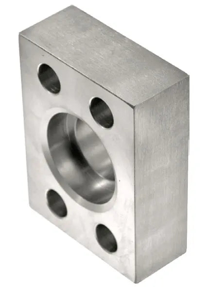 Flat Socket Weld Pipe Flange, Stainless Steel, Straight, 4" Pipe Side 1, 4" C61 Socket Weld Flange Side 2 - W91-64-64-SS