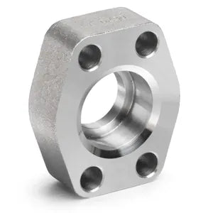 Flat Socket Weld Pipe Flange, Carbon Steel, Straight, 1-1/2" Pipe x 1-1/2" Code 62 Flat Socket Weld, no Bolts or O-Rings Included - W60-24-24